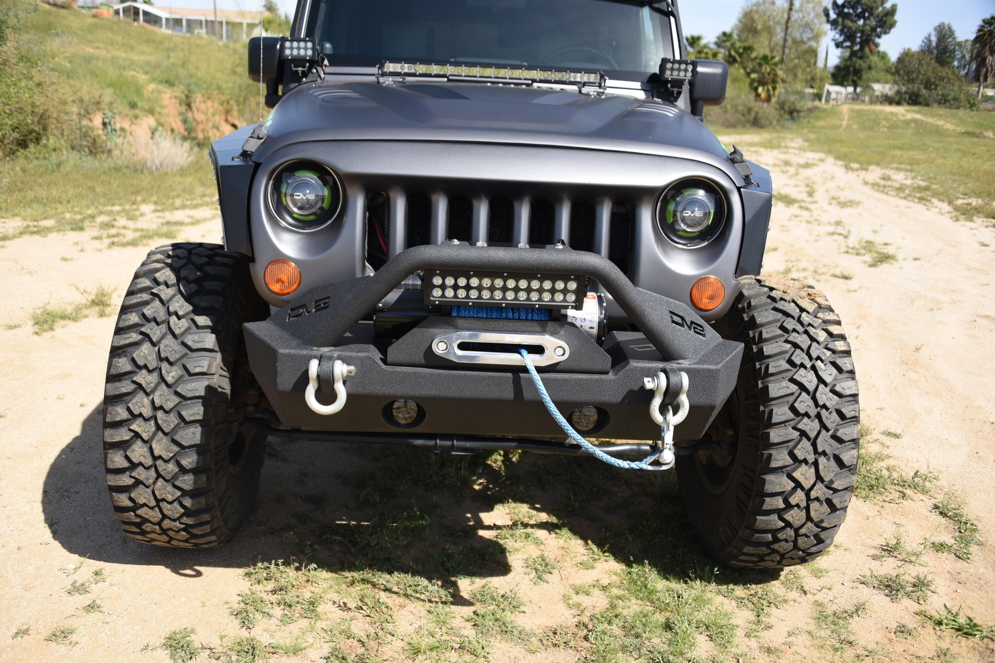 DV8 Offroad FBSHTB-15 Front Bumper for 07-21 Jeep Wrangler JK JL ...