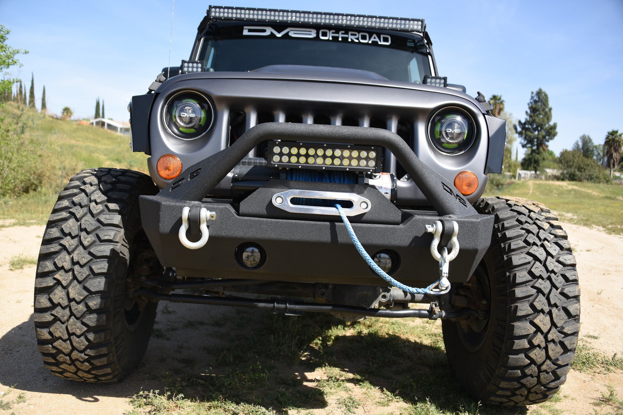 DV8 Offroad FBSHTB-15 Front Bumper for 07-21 Jeep Wrangler JK JL ...