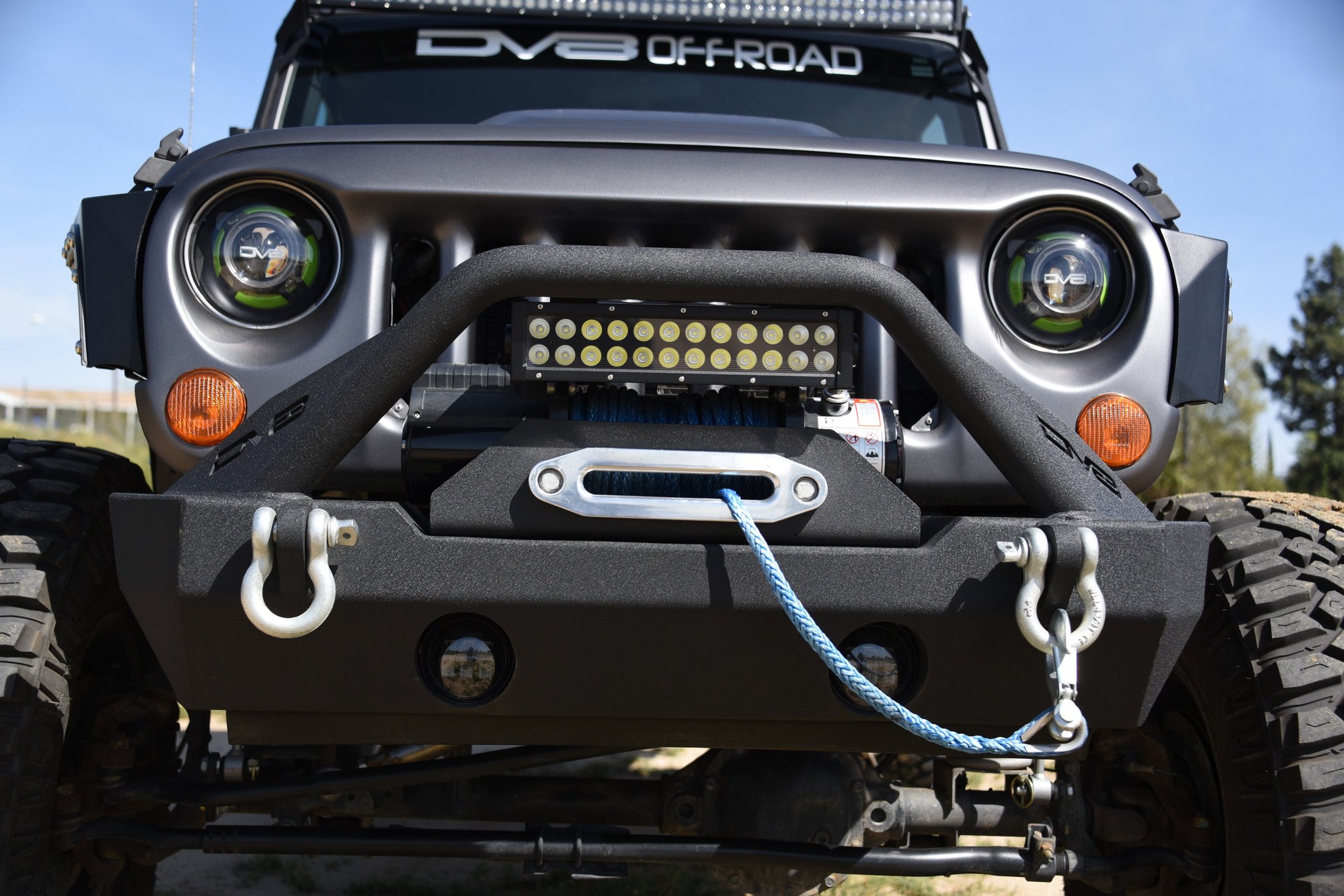DV8 Offroad FBSHTB-15 Front Bumper for 07-21 Jeep Wrangler JK JL ...